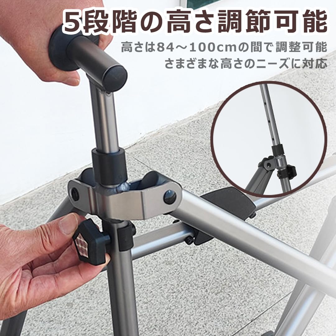 Amazon.co.jp: 歩行器 折りたたみ式 ローラーウォーカー 持ち運びが 