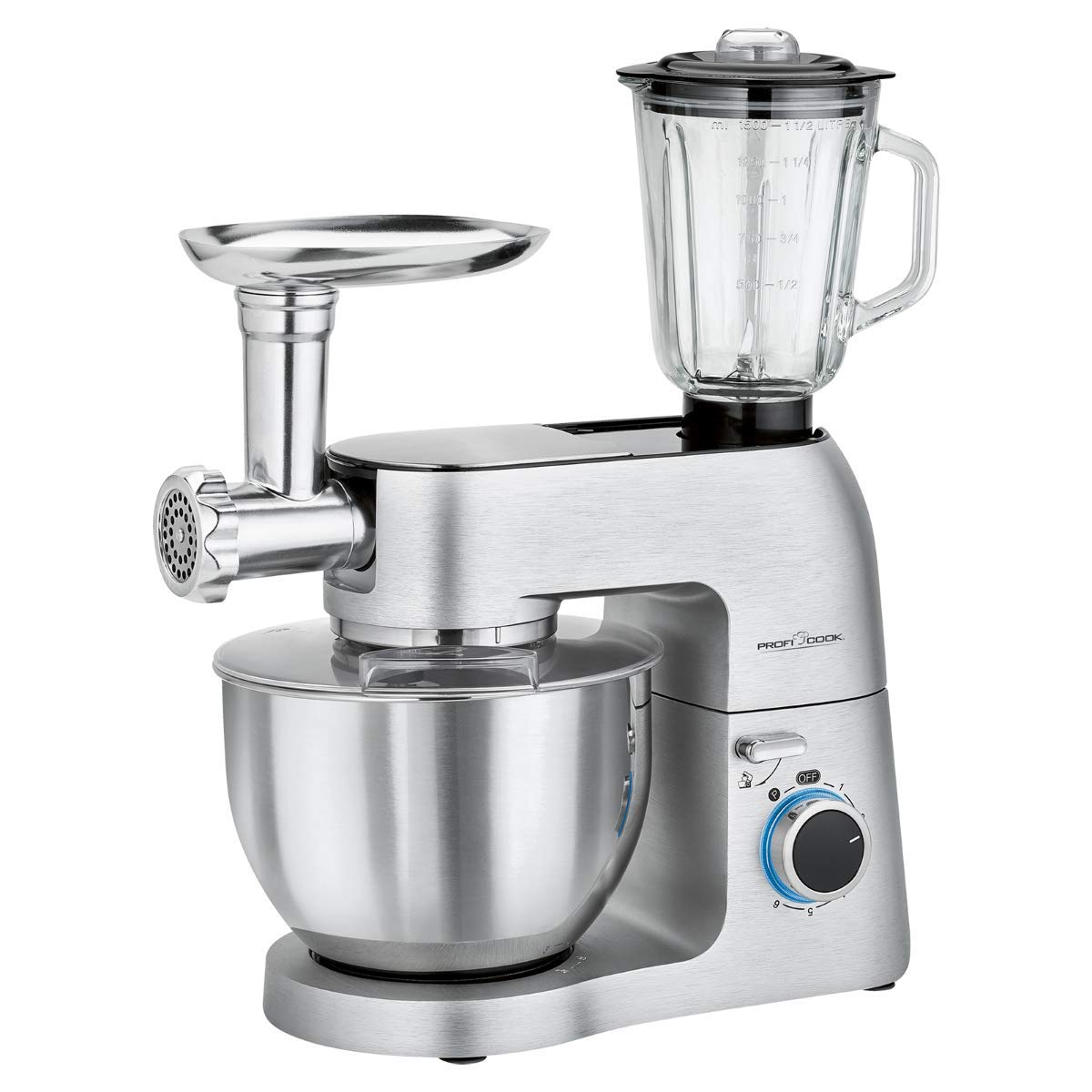 ProfiCook Knetmaschine PC-KM 1189 – Universalküchenmaschine (3in1)
