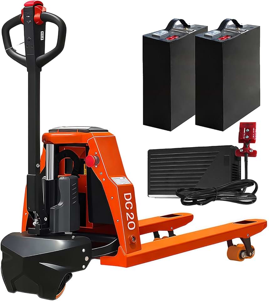 Full Electric Pallet Jack Truck 4400lbs Capacity with Extra Battery