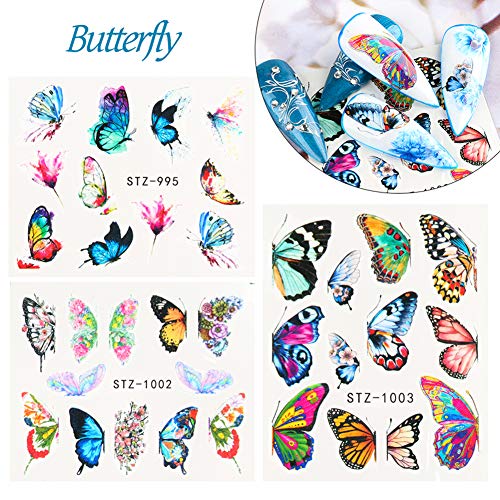 Beiling BEILING005 Butterfly Nail Art Stickers And Decals Colorful Water Transfer Nail Foils Supplies thumb #1