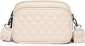 Crossbody Bags for Women, Genuine Leather Cross Body Bag Women with Adjustable Wide Strap Multiple Pockets Handbags & Shoulder Bags