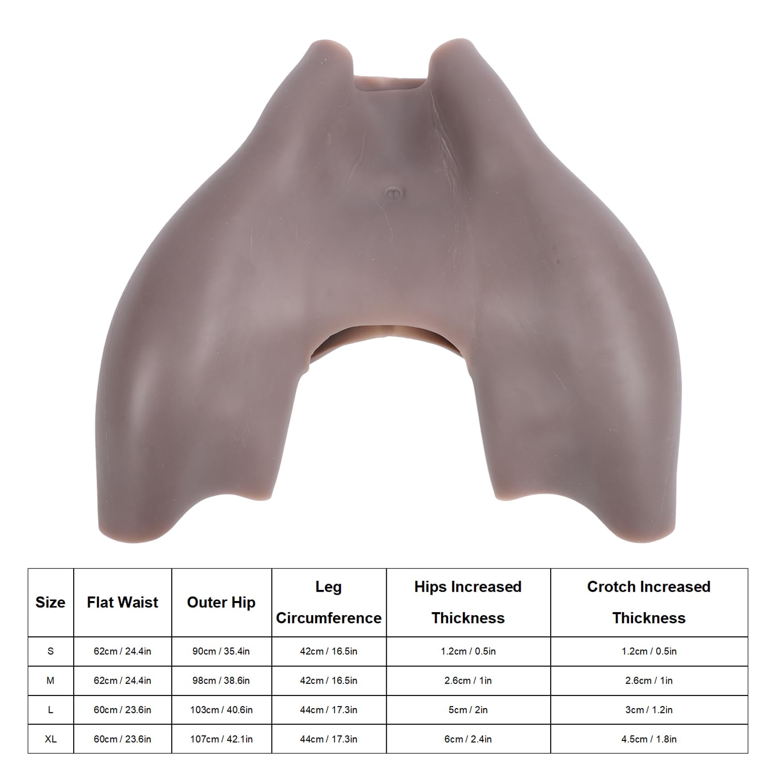 Po-Pads Silikon Selbstklebend 2 Cm Dick - Kurven Push-up Pads Für Frauen Übergröße