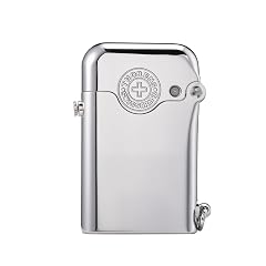 Classic Retro Soft-Flame Brass Kerosene Lighter Refillable Automatic Ignition Safety Lock Grinding Wheel Luxury Collectible Mens Gift Thorens
