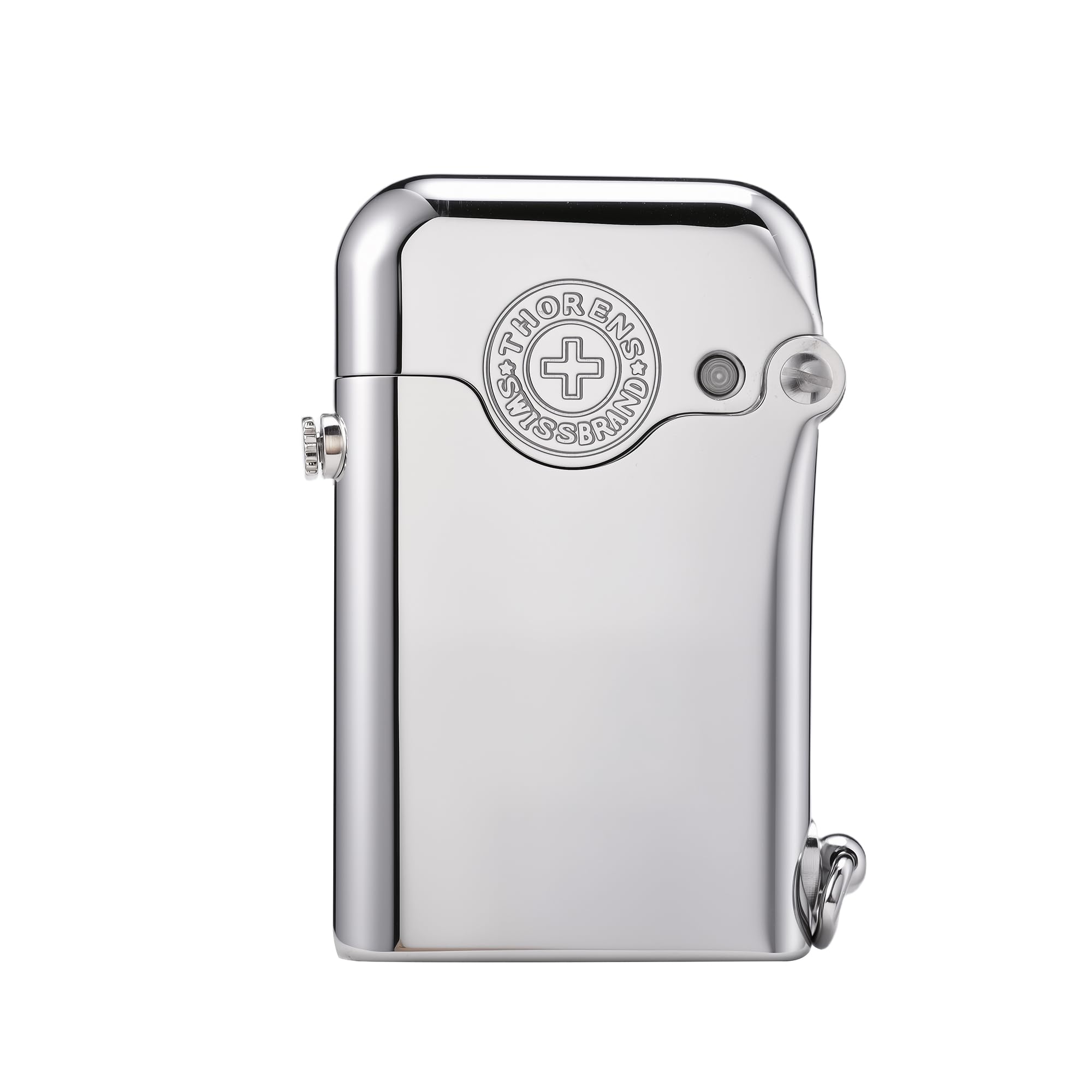 Classic Retro Soft-Flame Brass Kerosene Lighter Refillable Automatic Ignition Safety Lock Grinding Wheel Luxury Collectible Mens Gift Thorens