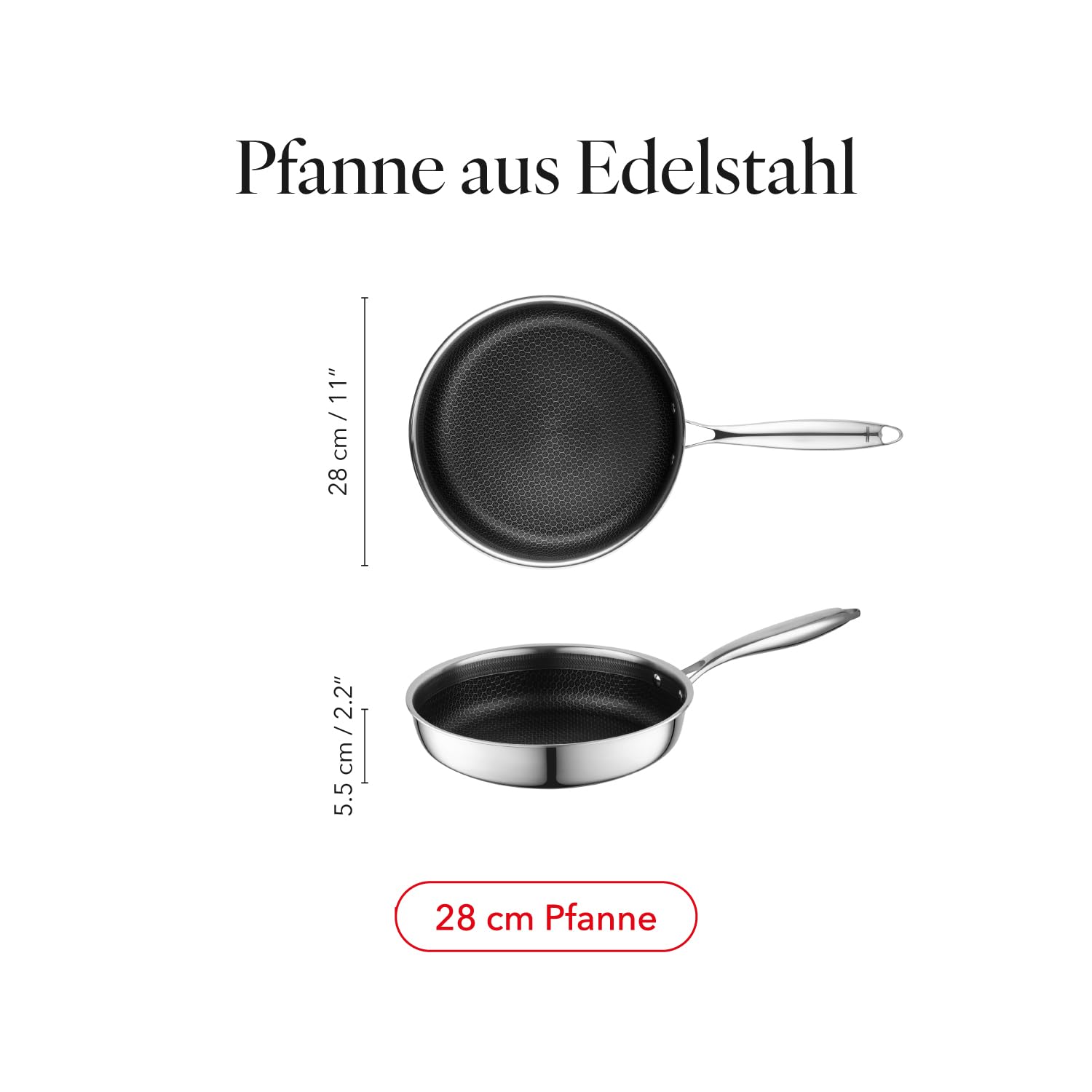 Florina Bratpfanne aus Edelstahl ARISTO – Bild 2