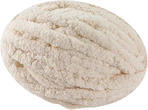 Qianly Chunky Yarn for Knitting and Crocheting, Ideal for Blankets and Sweaters - Beige