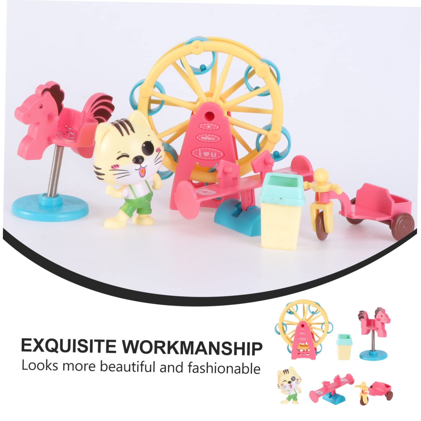 LIOOBO 1Set Seesaw Set with Slide and Swing Outdoor Plaything for Backyard Fun for Boys Develops Creativity and Imagination Design