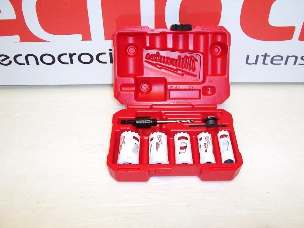 Milwaukee 49-22-4083 49224083-Dolzer agujero sierras de corona bimetálicas, juego de 7 piezas, 0 W, 0 V