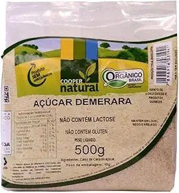 Açúcar Demerara Orgânico Coopernatural 500g
