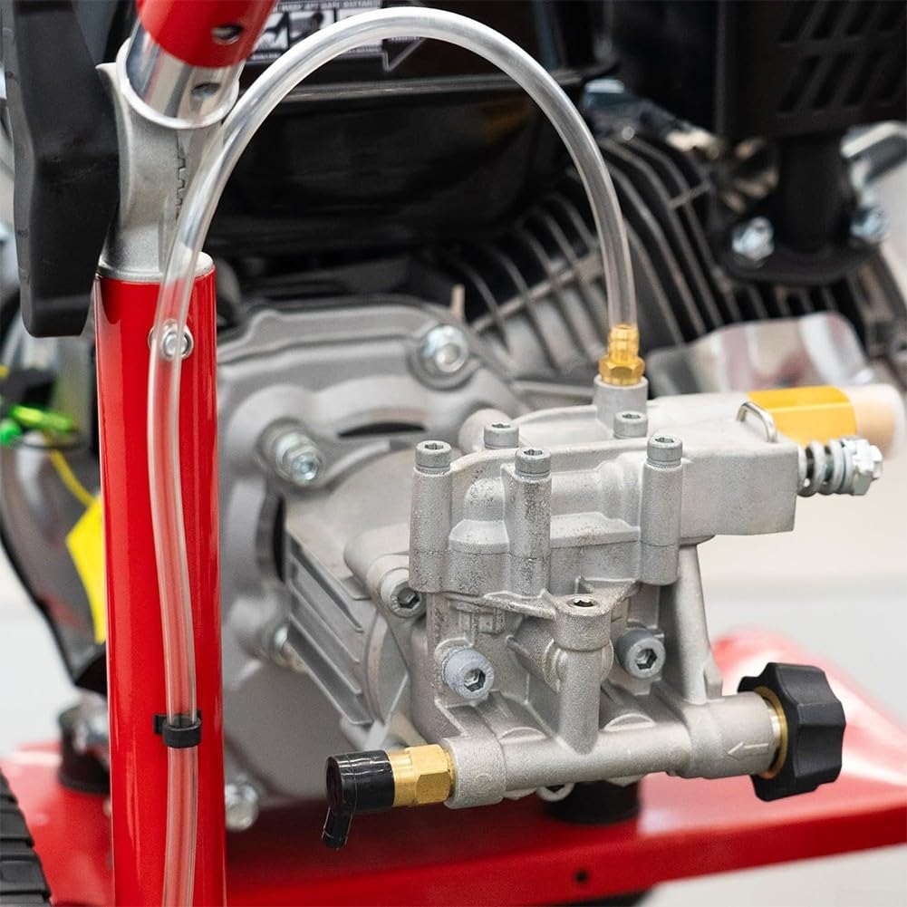 Pompa idropulitrice ad alta pressione, albero 3/4", 3400 PSI 2,5 GPM, compatibile con rondelle a gas con motori da 180-225 cc, struttura in metallo con valvola di protezione termica