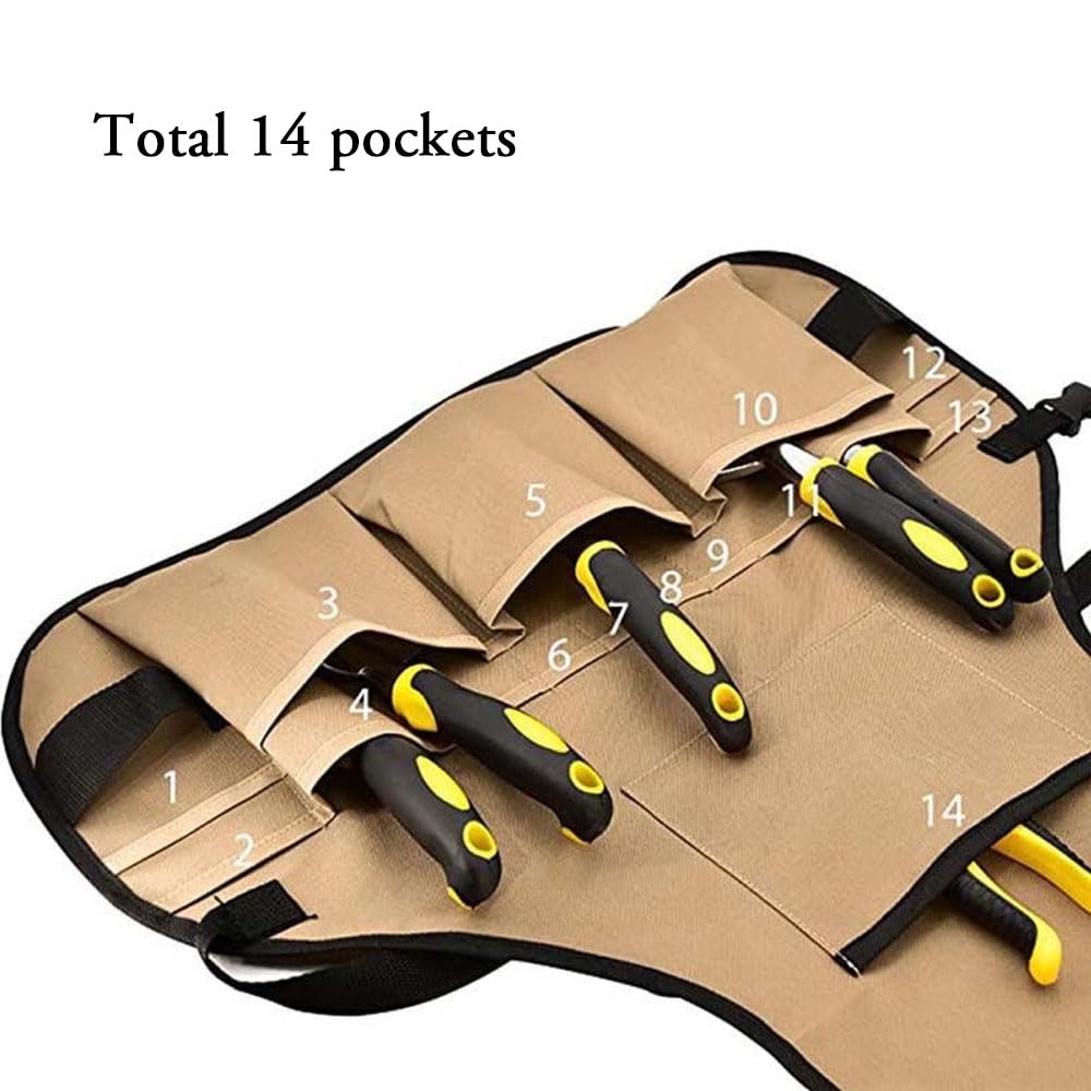 Oaygat Garden Tool Apron with Multiple Pockets, Waterproof Wear-Resistant Work Belt with Adjustable Strap - Image 2