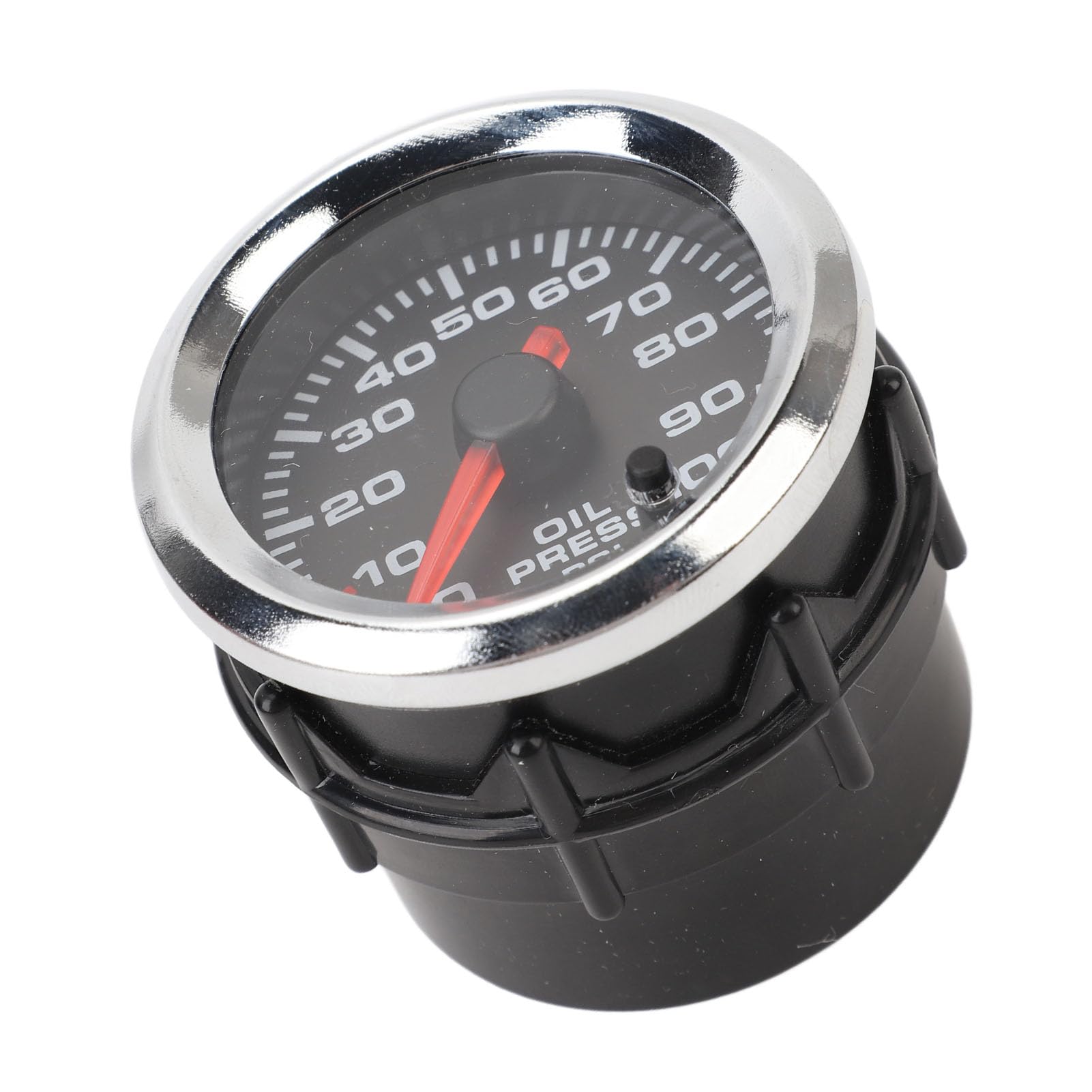 Aramox Manometro Digitale Pressione Olio Auto, Display 12V, 52 mm, 0-100 PSI, Alta Precisione