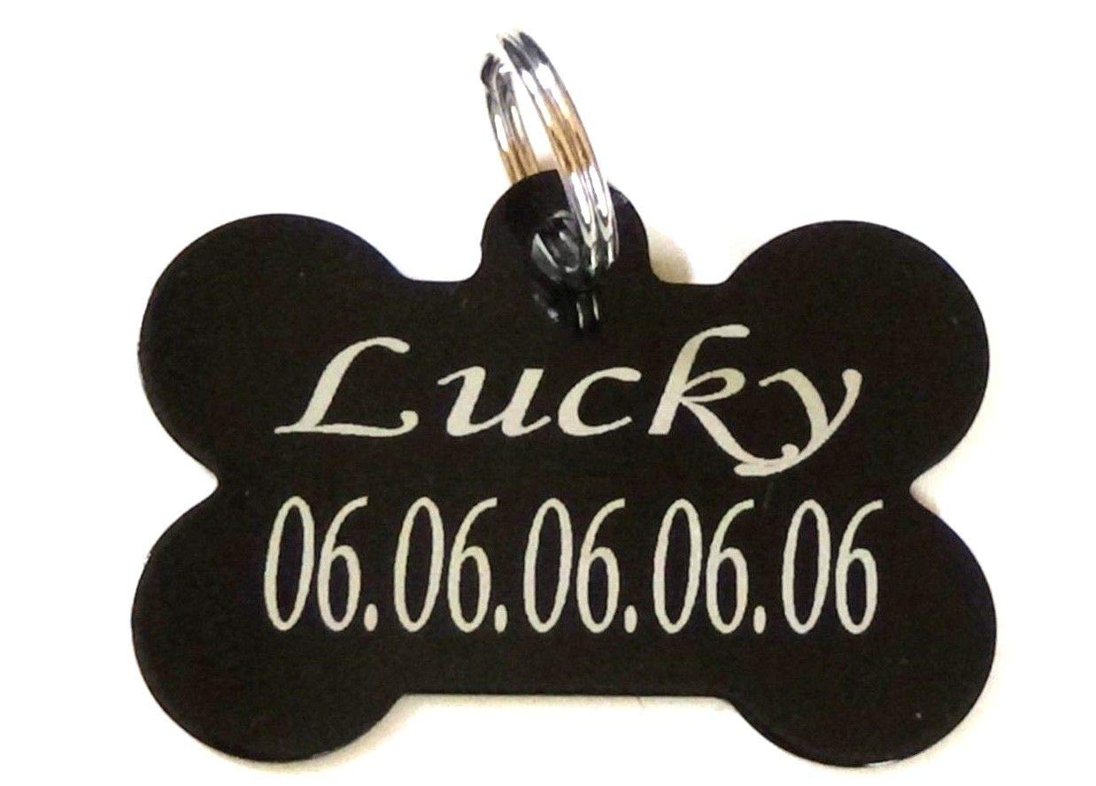 médaille chien et chat gravée personnalisée protection vernis +anneau différents coloris
