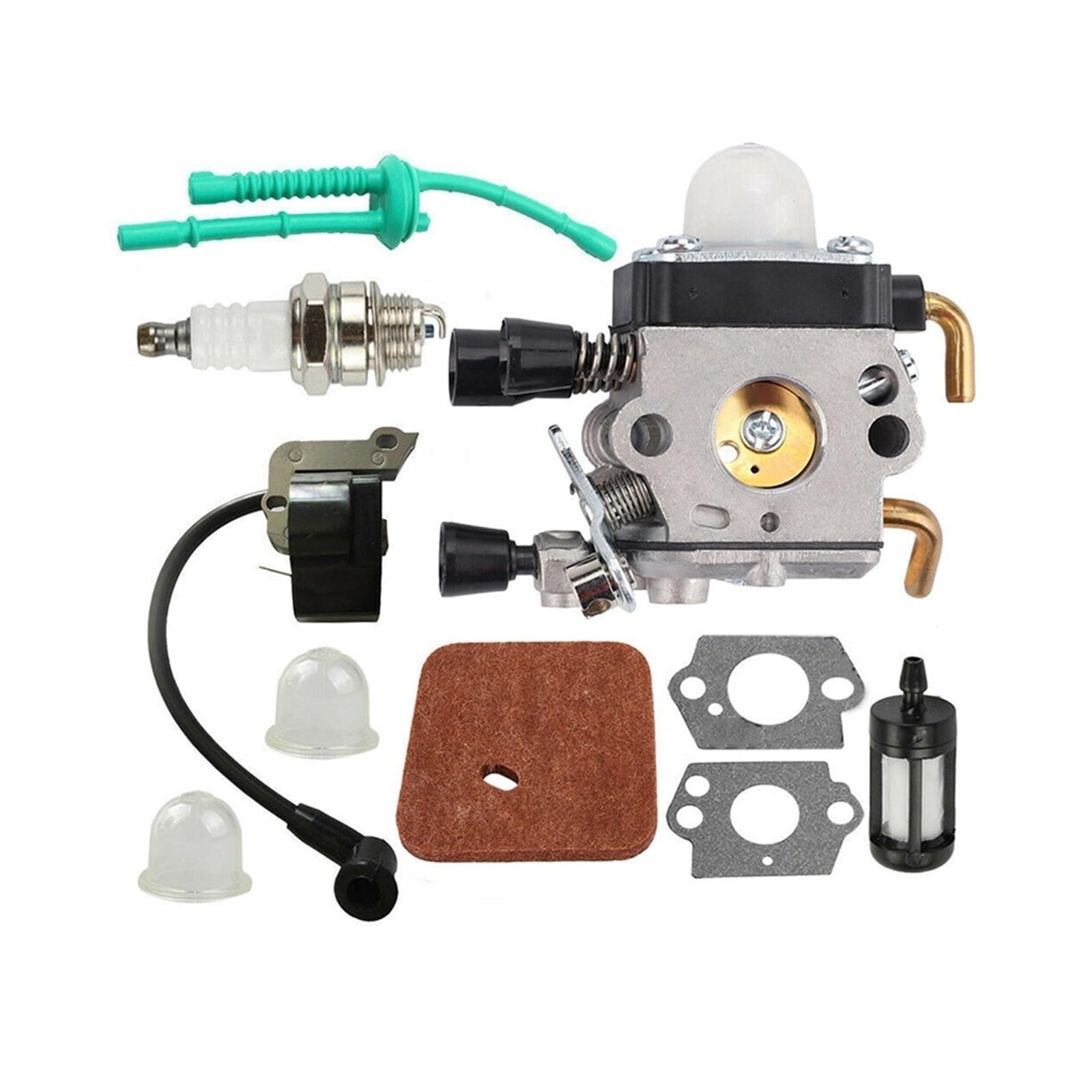 Kit carburateur de tondeuse Stihl FS55 FS38 KM55 avec bobine d'allumage moteur