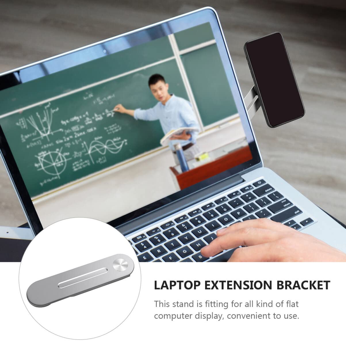 Gatuida 3pezzi Supporto Magnetico Per Telefono Da Laptop Estensore Argento Per Multitasking e Produttività Ufficio e Movimento