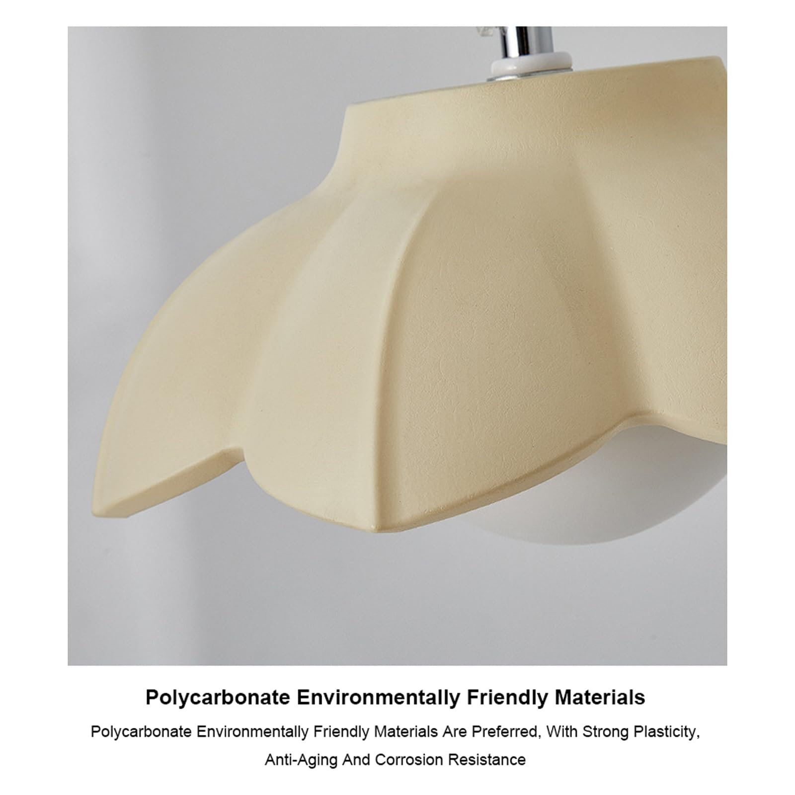 Franse crèmekleurige kroonluchter Scandinavische moderne hanglamp hars bloemvorm hangende plafondlamp voor meisjes slaapkamer restaurant eetkamer