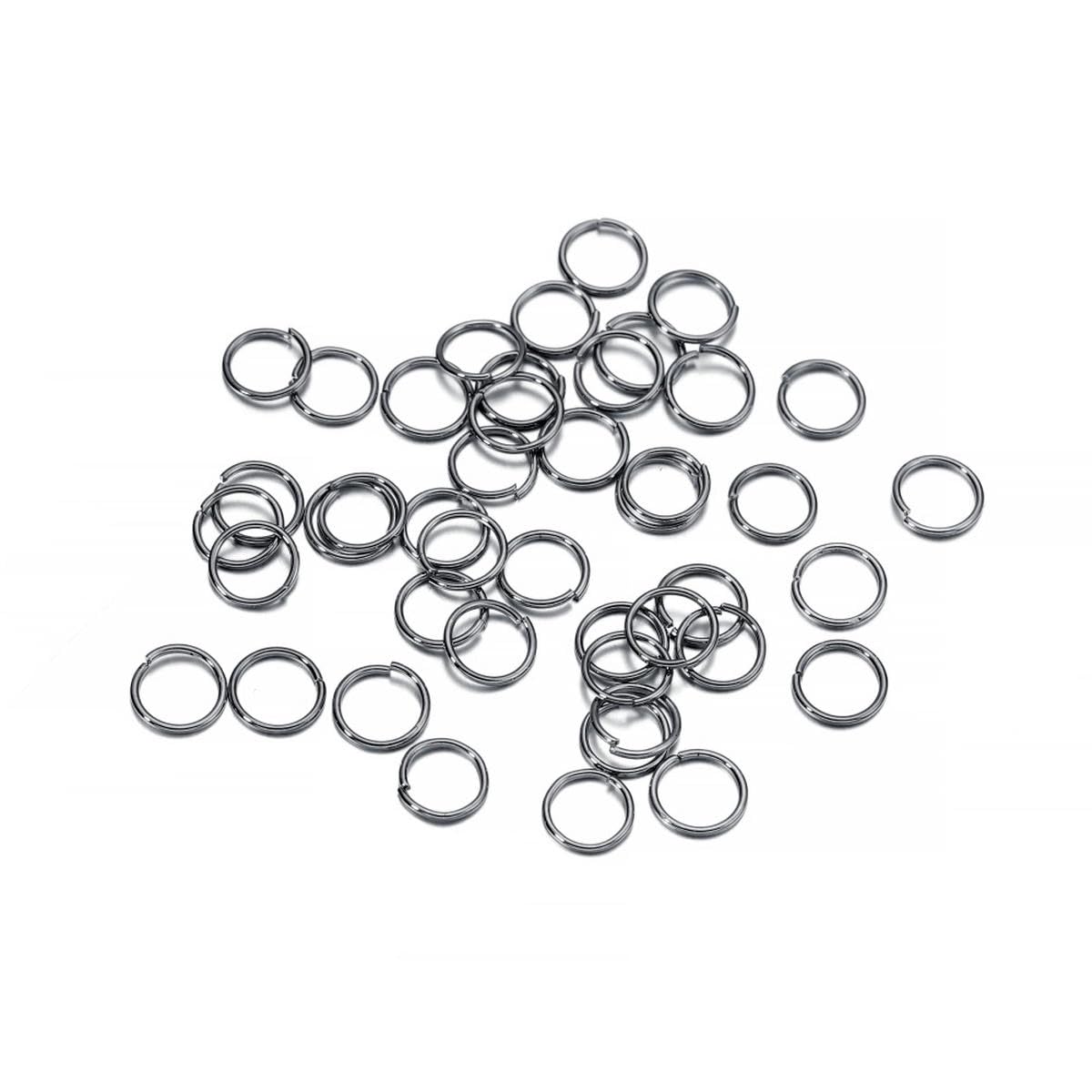 Lot De 200 Fermoirs Mousquetons Et Anneaux Ouverts Dorés - Pour Fabrication Bijoux DIY - Taille 12x8 Mm Et 6 Mm