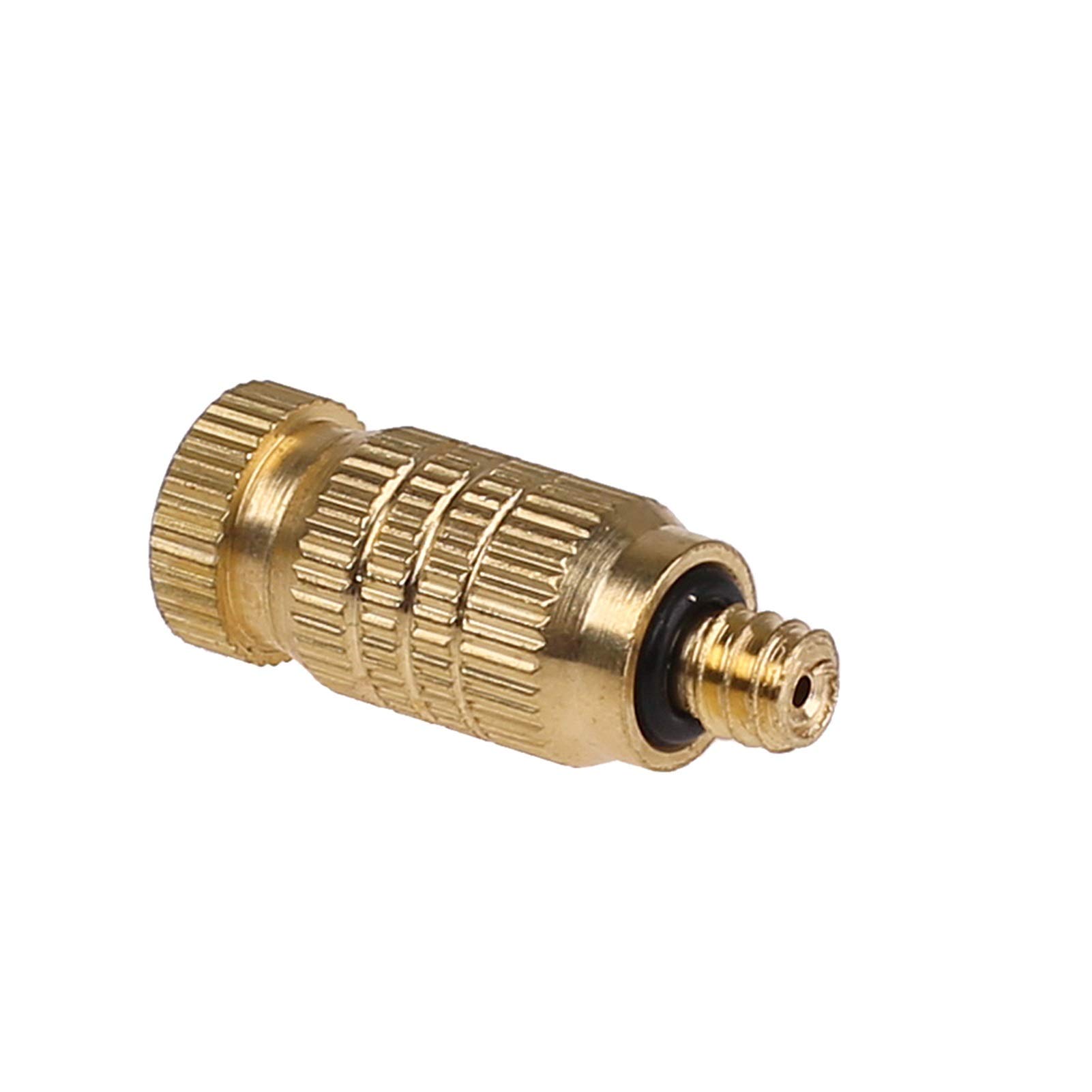 System nawadniania zraszaczy ogrodowych Dysza chłodząca rozpylający nawilżacz mosiężny ogród wilgotny metal 0,1 mm 0,2 mm 0,3 mm 0,4 mm 0,5 mm 0,6 mm 0,7 mm Dysza 0,8 mm (Color : 0.8mm nozzles)