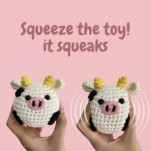 Miniatura 8 de Kit de ganchillo para principiantes, rana, kit de animales de ganchillo con video paso a paso, juego completo de manualidades para adultos y niños,