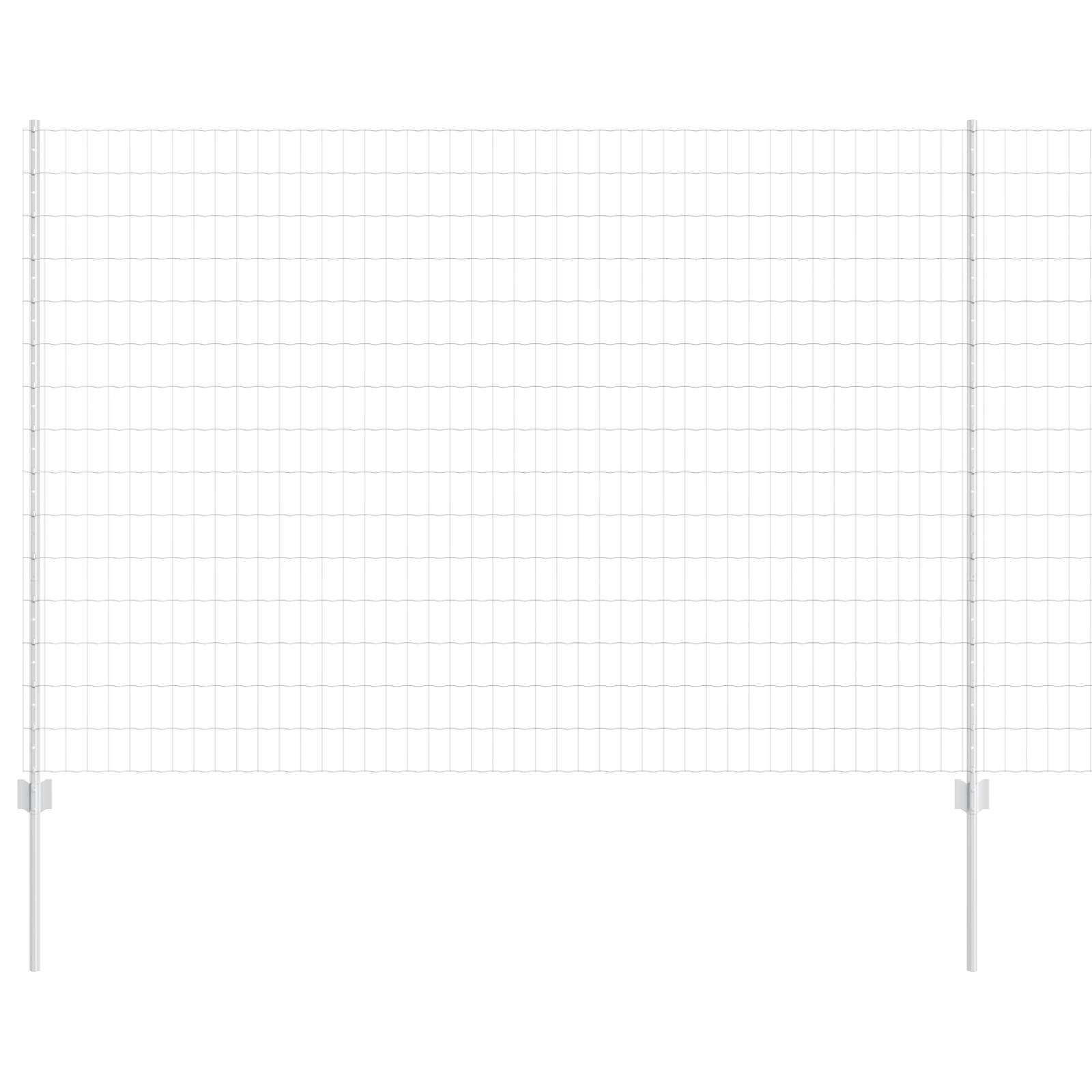 Set di recinzioni europee con pali, 1,6 x 50 m, in acciaio