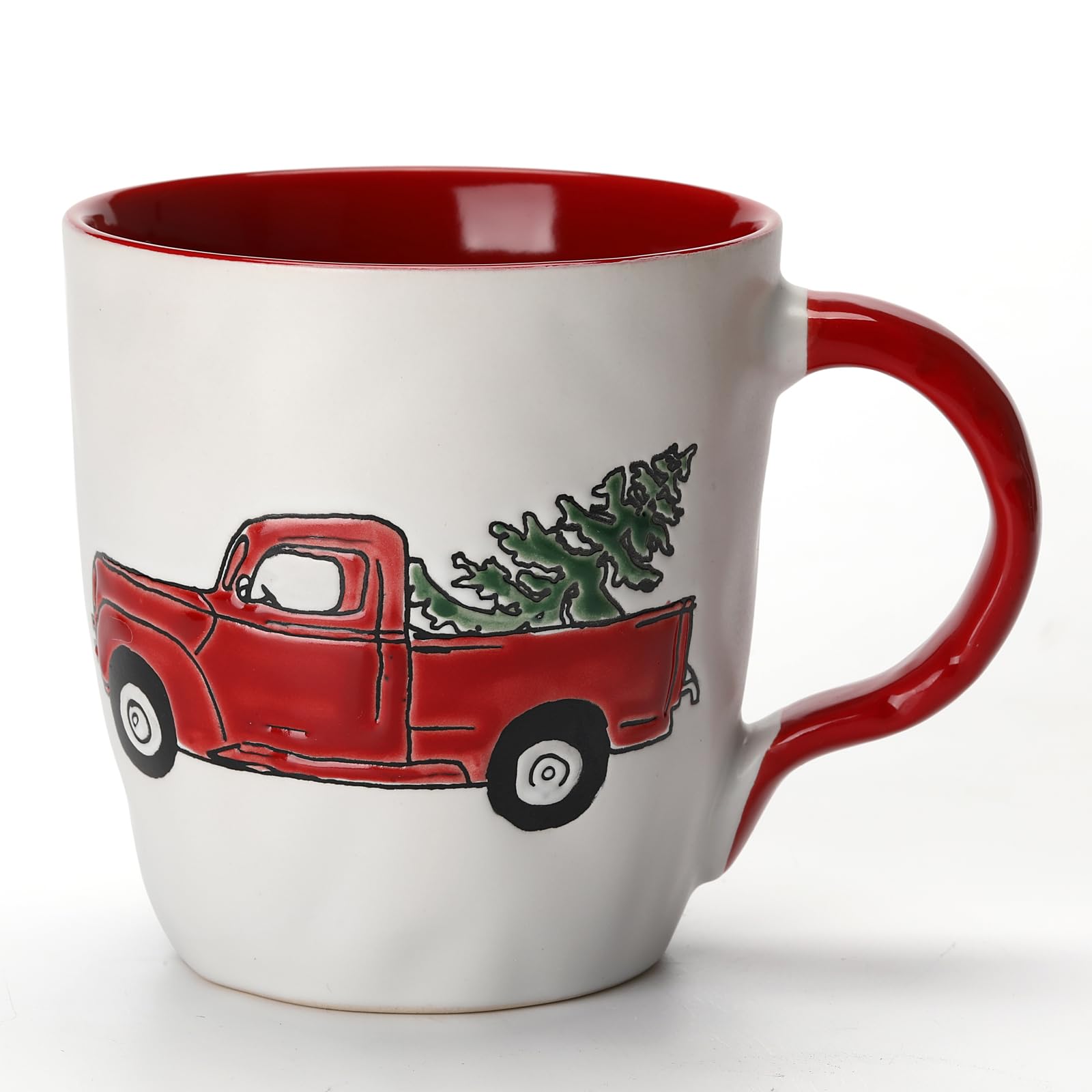 Weihnachtstasse,Weihnachten Tasse,Kaffeetasse Groß 500ml,Weihnachtsbecher Keramik,Große Tasse,Tasse Winter,Weihnachtstasse Teetasse für Kaffee Tee Milch Xmas Geburtstagsgeschenke Küche, Haushalt & Wohnen