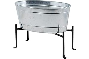 Achla Designs Mini Galvanized Wash Tub Stand