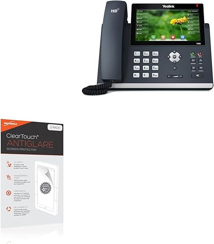 ClearTouch - Protector de pantalla para Yealink SIP-T48S, antideslumbrante, antihuellas, mate, para Yealink SIP-T48S, SIP-T48S, SIP-T58A, SIP-T48G