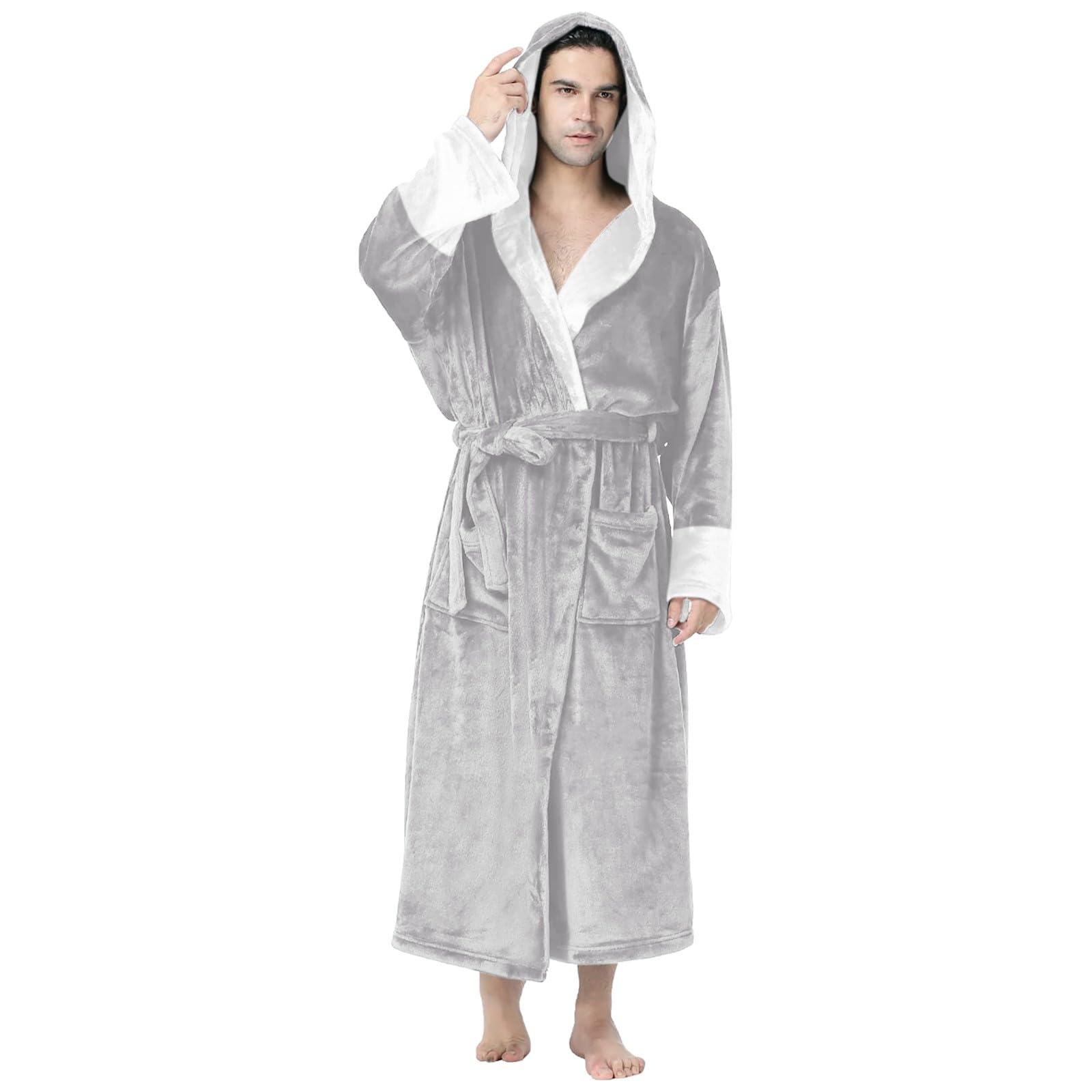 Pyjama homme manches trois-quarts coupe patchwork confortable