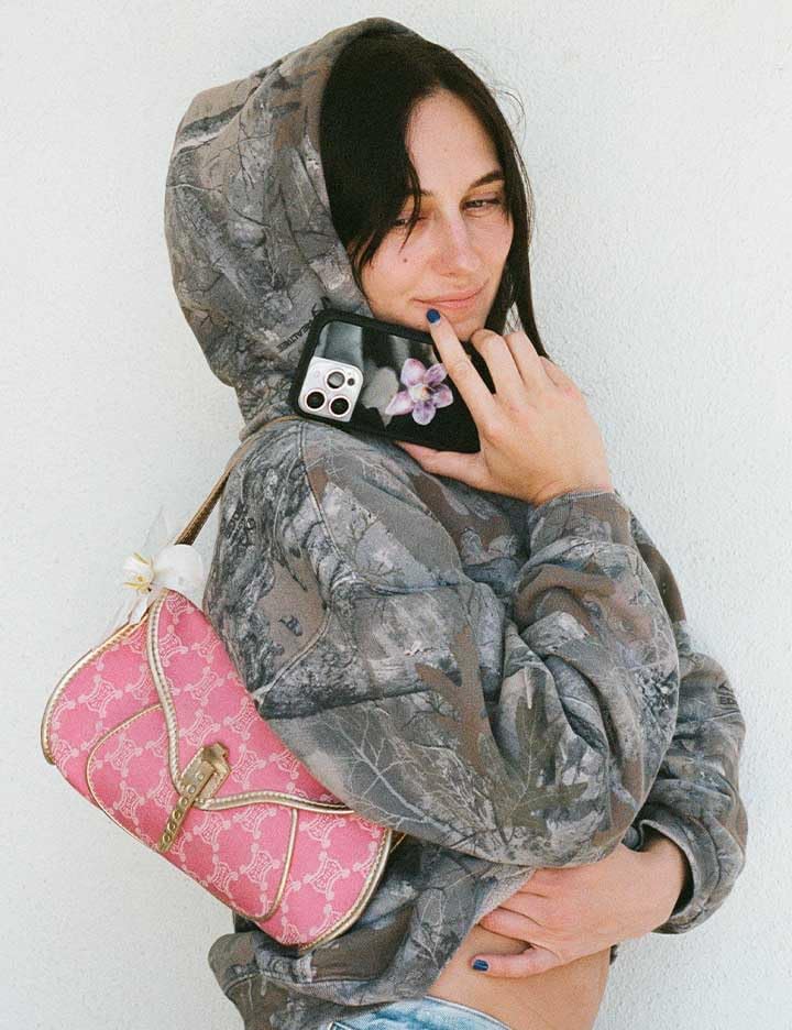 Wildflower Cases - Compatible with iPhone 17 Air | Protective Black Bumper, 6.5ft Drop Test Certified, Women Owned Small Business | Floral, Black, Purple, Minimalist, Cute, Trendy | Orchid