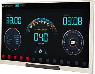 Tela IPS de 7 polegadas, módulo de tela HDMI LCD 1024 x 600 HD, tela integrada fina com luz de fundo com porta USB para Raspberry Pi, PC, escurecimento PWM, para Win for Linux para Android