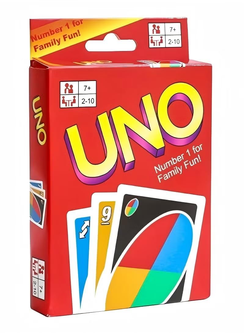 – Classic Colour & Number Matching Card Game - 112 Cards - Customizable & Erasable Wild - Special Action Cards Included - Gift for Adults