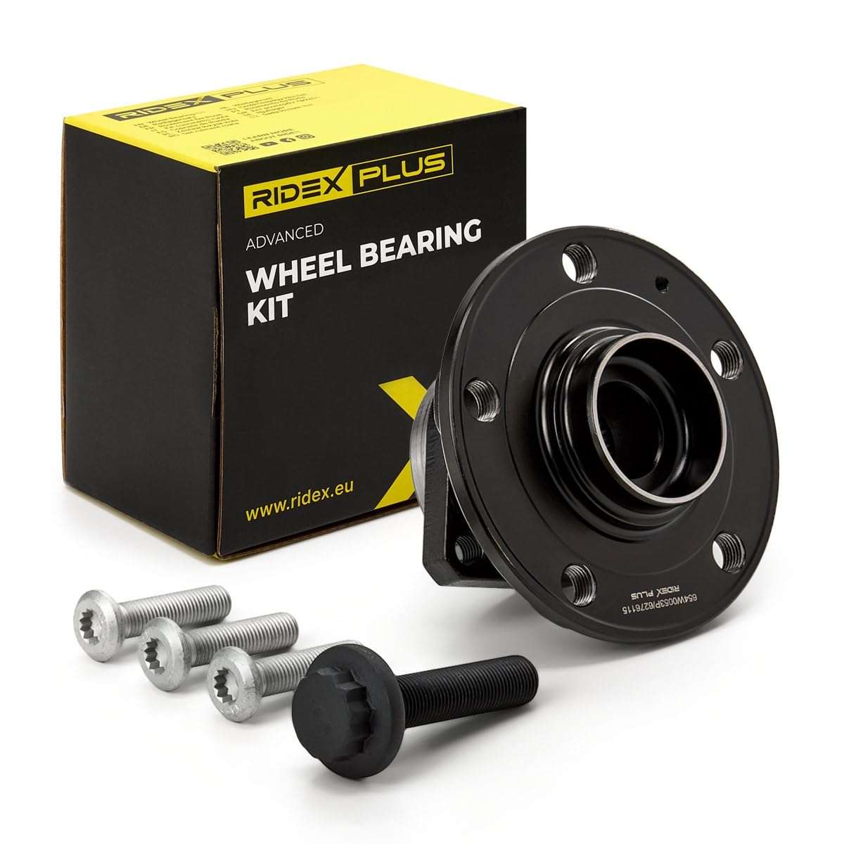 RIDEX PLUS 654W0053P Kit cuscinetto ruota Anteriore Posteriore con sensore ABS integrato con bulloni/viti Compatibilità con VW Golf 7 Hatchback 5G1, BQ1, BE1, BE2