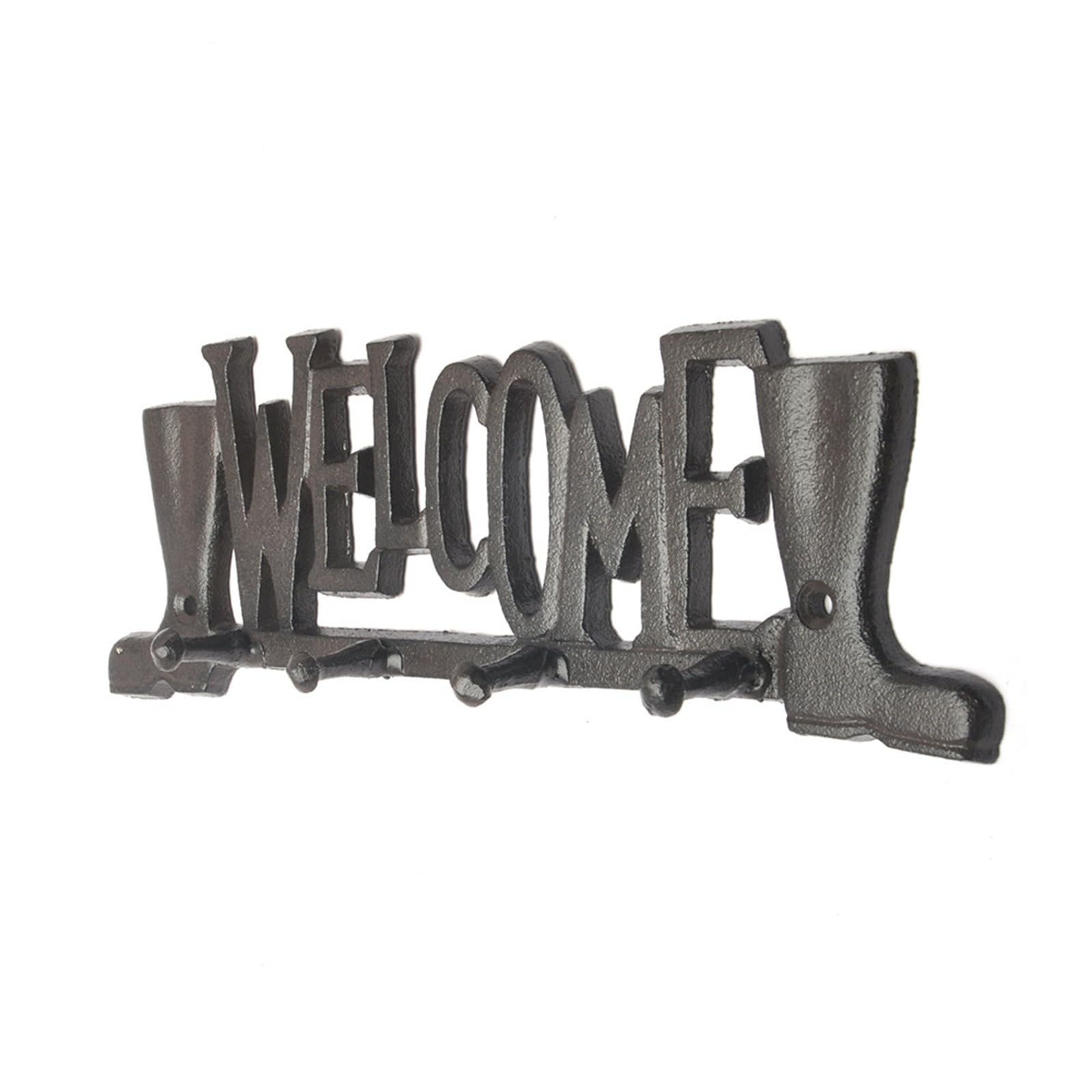 YLFKWLHRW Cast Iron Coat Hooks Vintage Wall Coat Cast Iron Hooks Garden Courtyard Decoration for Coats Keys Bags