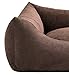 Leo4dog. Sofa Sun. 6 Größen, 4 Farben. Hundebett, Hundekissen, Hundesofa,Hundekorb. (80x60, Braun)