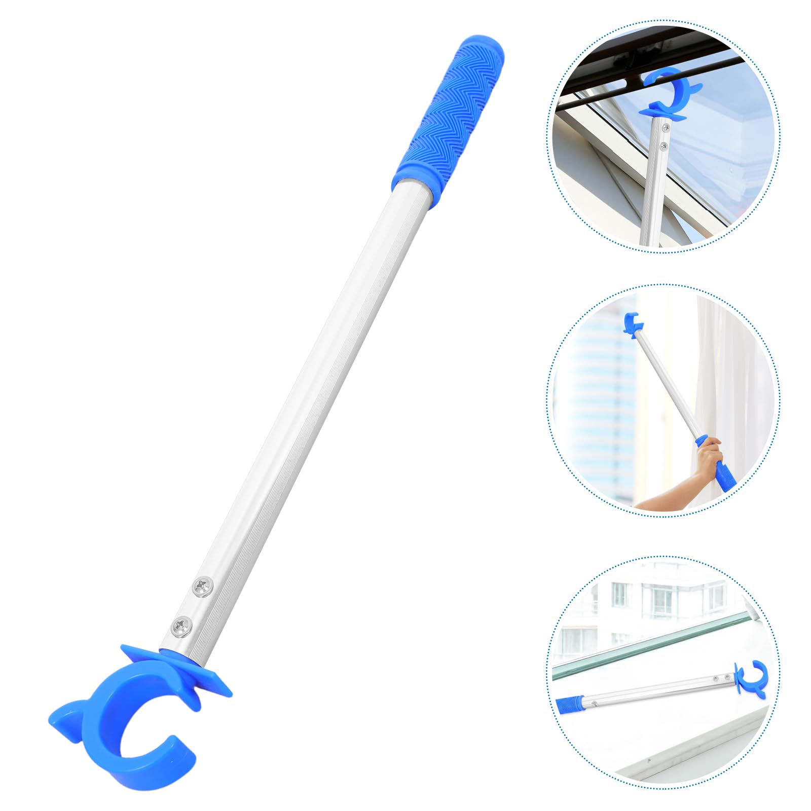 Veemoon Window Opener Hook Pole, 18inch Window Open and Close Pole Portable Blinds Pull Rod for Awning Skylight Tent Campervan High Operation - Image 3