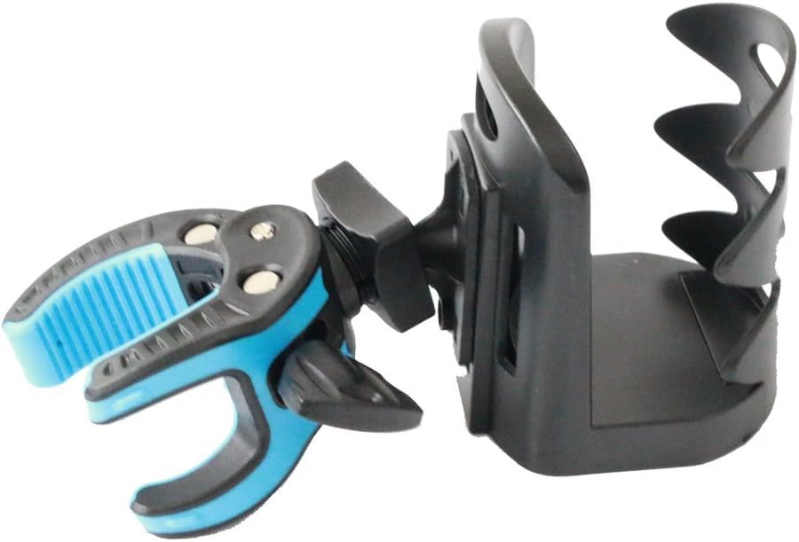 Fretfunk Microphone Stand Drink Holder, Black/blue