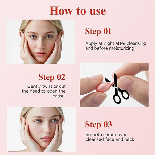 Miniatura 8 de HKH Suero Facial de Retinol - Suero Nocturno Antienvejecimiento con Vitamina E, 48 Cápsulas, Reduce Arrugas, Reafirma e Hidrata la Piel, Fórmula No