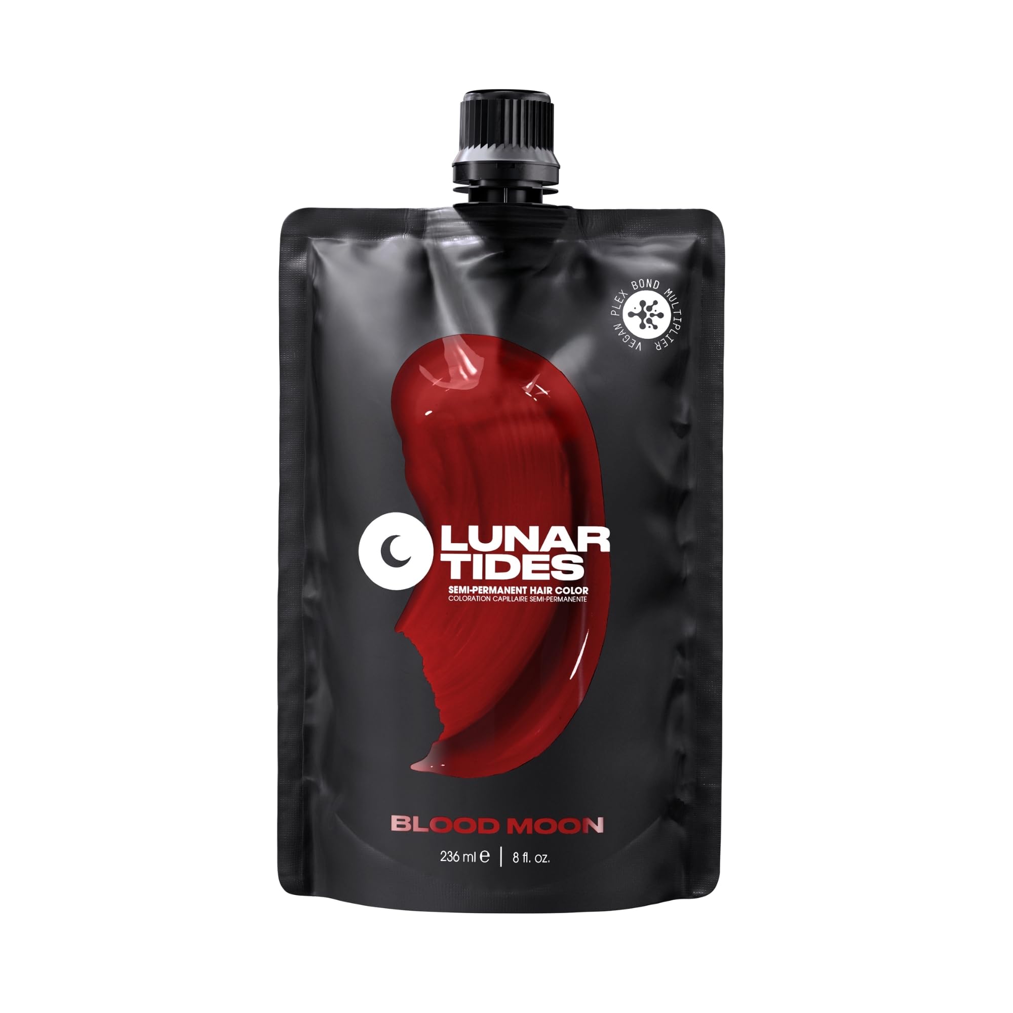 Blood Moon, semi permanent hair dye red - 118 ml - Lunar Tides