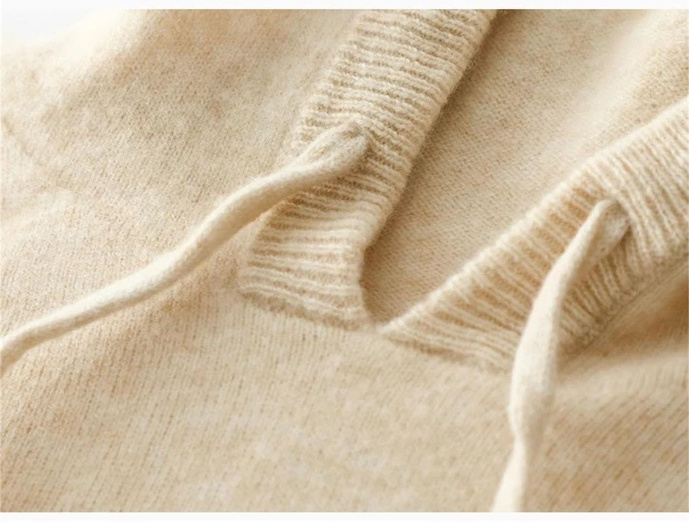 Men Merino Wool Sweater Knitted Pullover Cashmere Sweatshirt Fall Winter Casual Oversized Long Sleeve