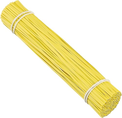 Miniatura 2 de 300 lazos de plástico amarillo de 6 pulgadas, bridas para cables, para bolsos, herramientas de jardinería