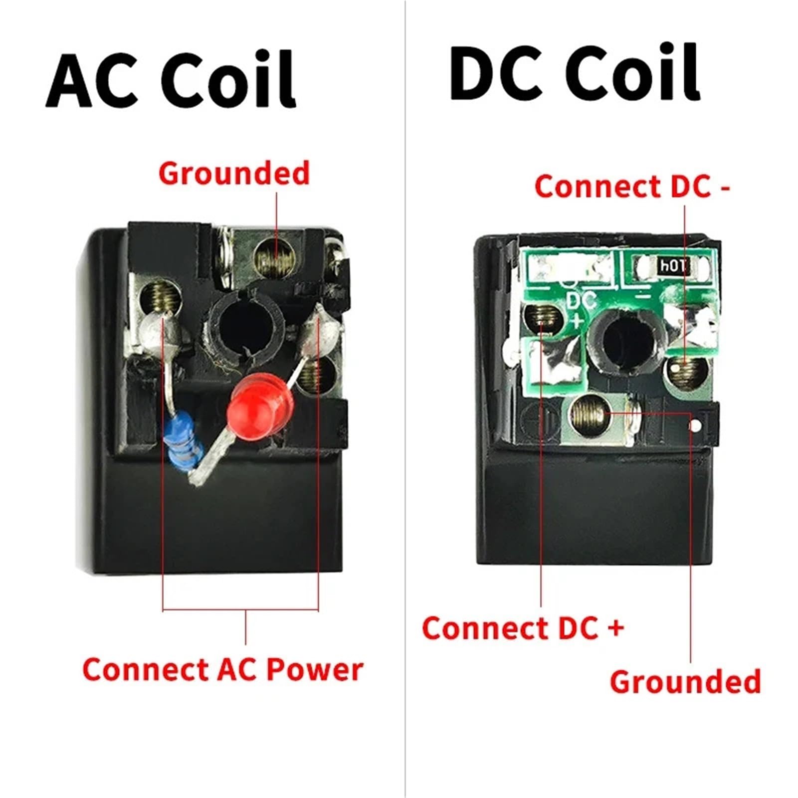 4V210-08 Solenoid Valve Coil DC24V DC12V AC220V AC110V 1szt. (DC24V)
