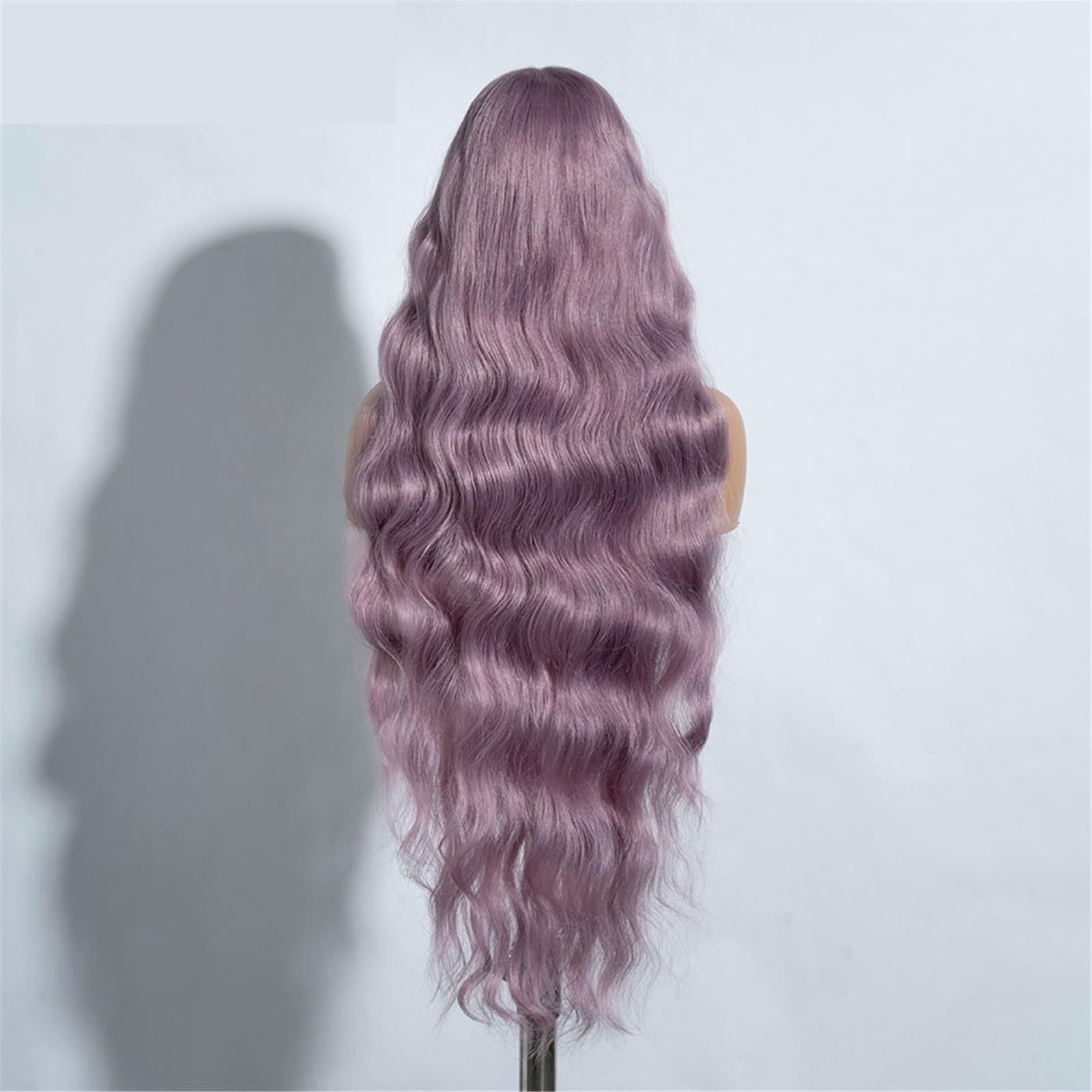 Umani Parrucca in pizzo ondulato da 36 pollici for le donne Cosplay viola