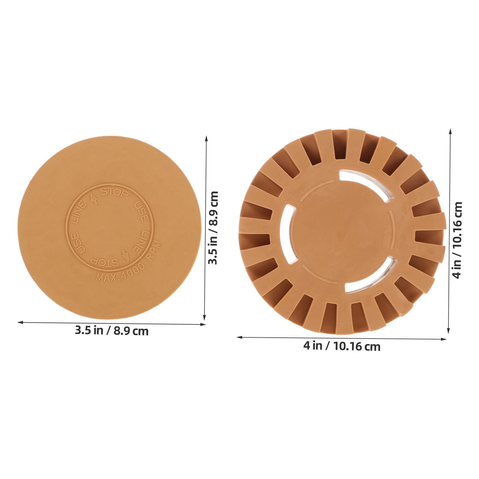 2pcs Roue de Gomme à Effacer en Caoutchouc pour Perceuse, Opération Pneumatique, Haute Efficacité, Accessoire pour Enlever Autocollants Voiture