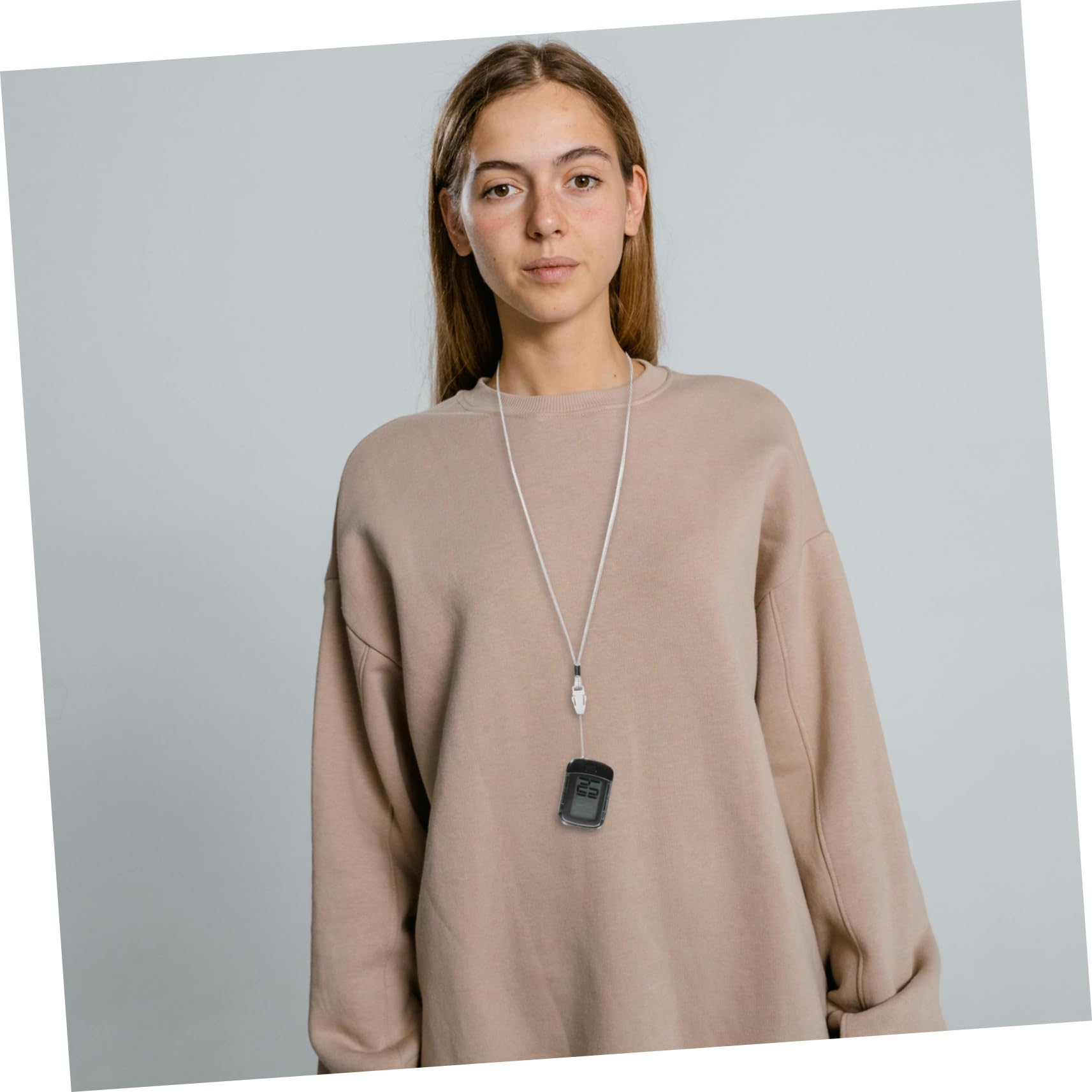 TOYANDONA Podómetro Contador de Pasos Preciso con Clip y Cordón para Caminar y Correr, Material Plástico Resistente para Hombres y Mujeres en Actividades Diarias