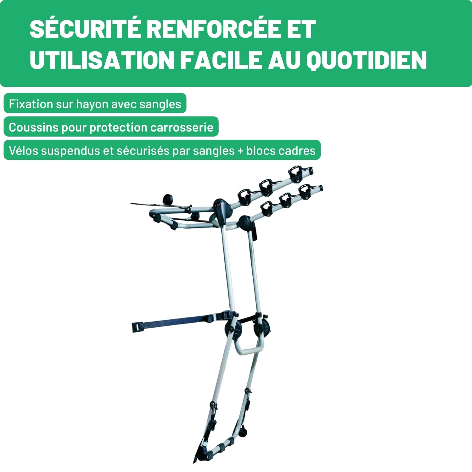 Mont Blanc Portabici Posteriore Rear Trail Hatch H - 3 Bici