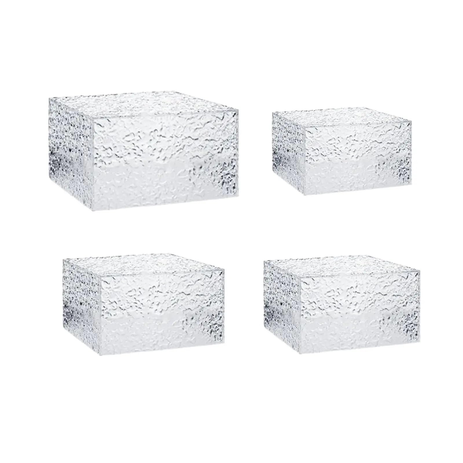 FonHNDG Buffet Riser Display Riser Box ,Food for Table with Hollow Bottoms ,Nesting Buffet for Catering Action Figures(4 piece set)