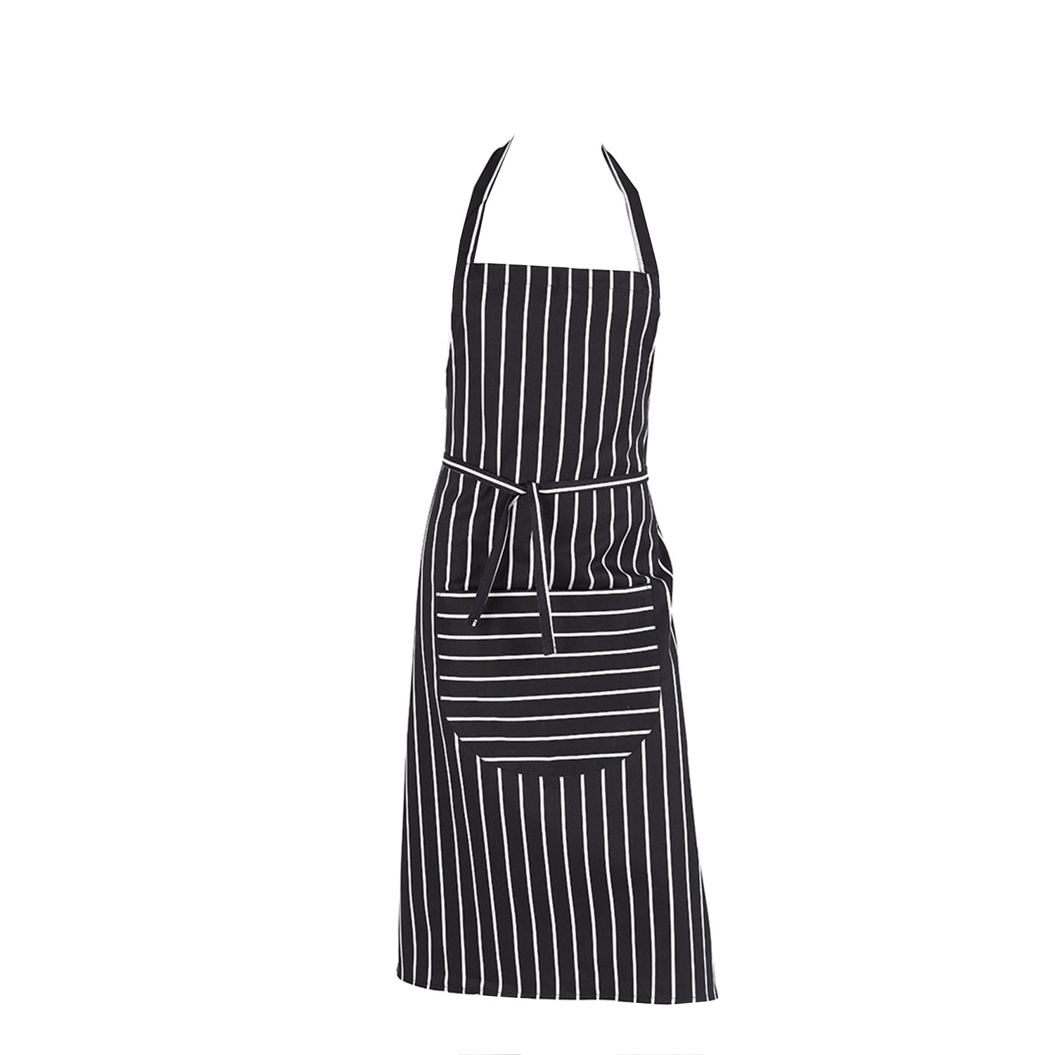 Pack of 5 Full Butchers Bib Aprons (Navy)