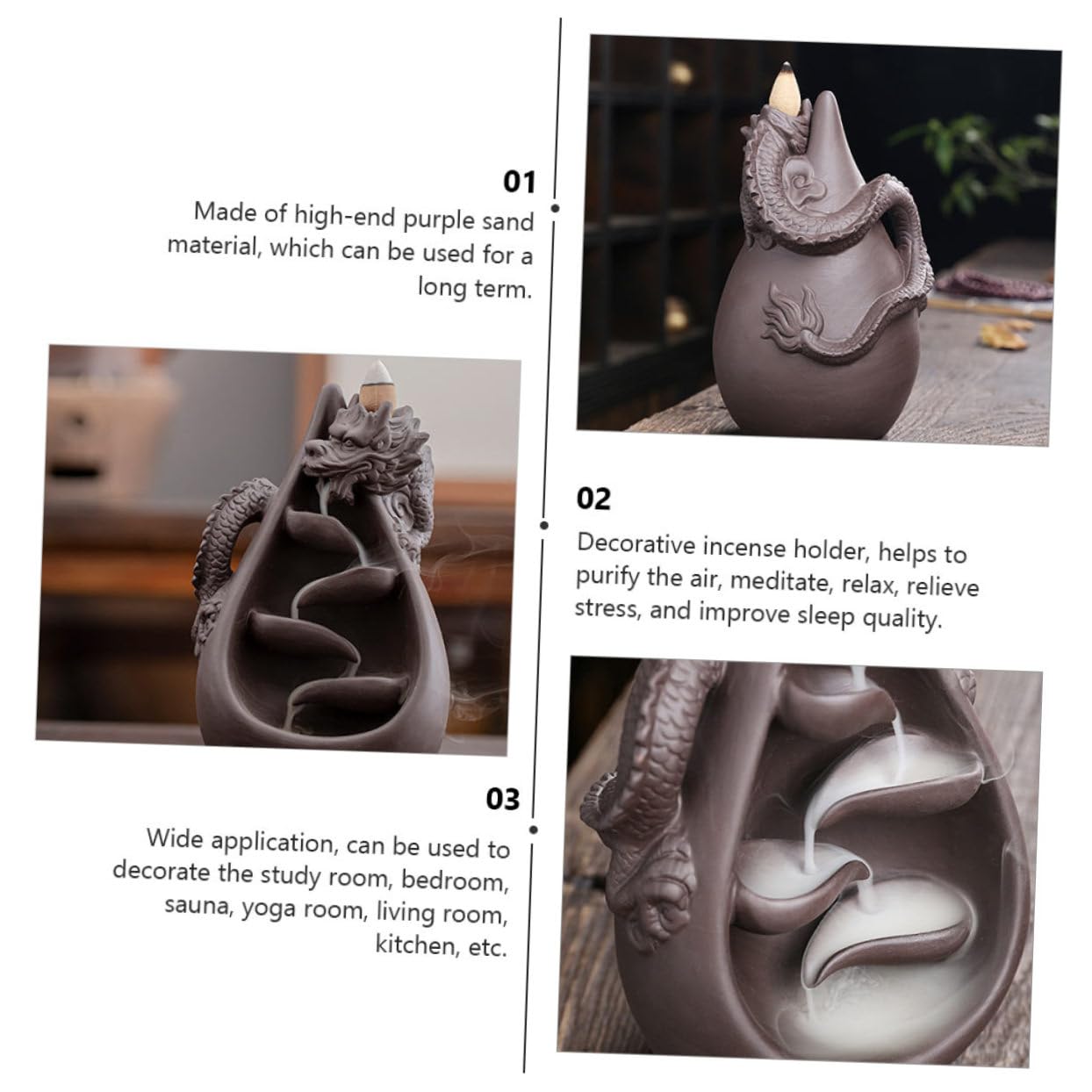 1pezzi Bruciatore Da Tavolo in Sabbia Decorazione Per Per Aromaterapia Incensiere Per Studio