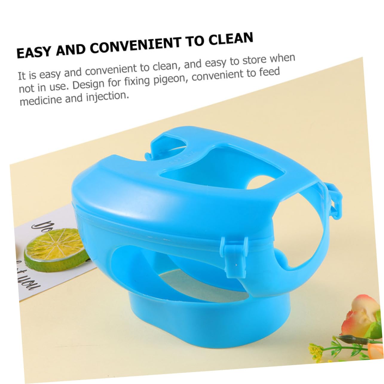 BESPORTBLE Bird Cage Accessories Pigeon Feeding Holder Injection Stand Pigeon Fixers for Pigeon Observation Collaring Blue