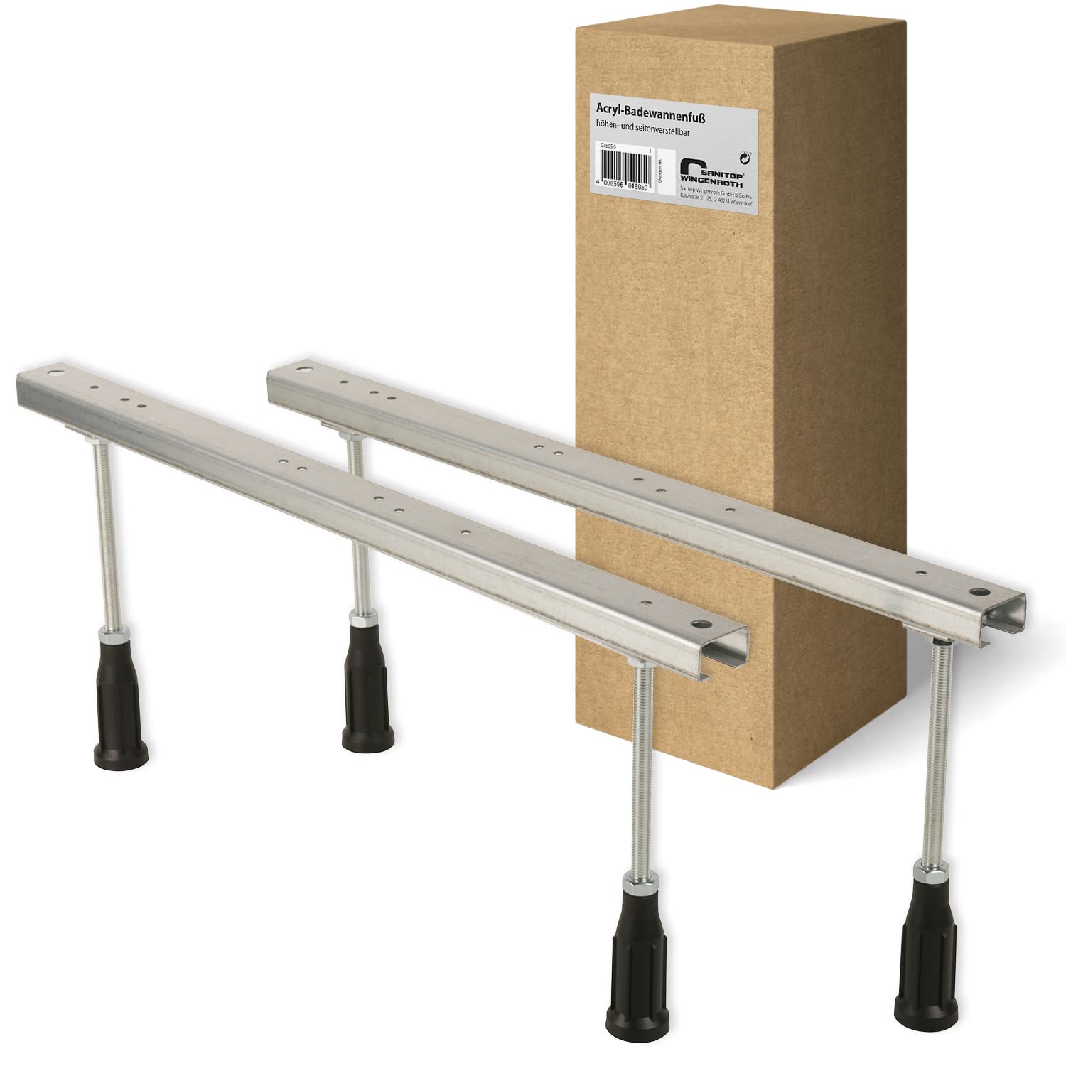 Sanitop-Wingenroth 18050 Base per Vasca da Bagno, Grigio